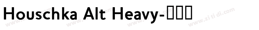 Houschka Alt Heavy字体转换 Houschka Alt Heavy字体转换
